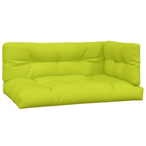 Podušky na palety 3 ks jasně zelené textil - obrázek 2