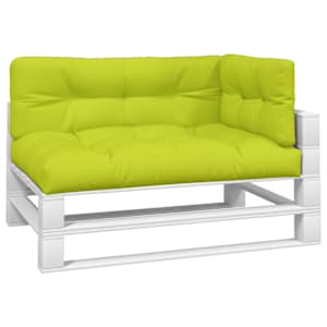Podušky na palety 3 ks jasně zelené textil - obrázek 3