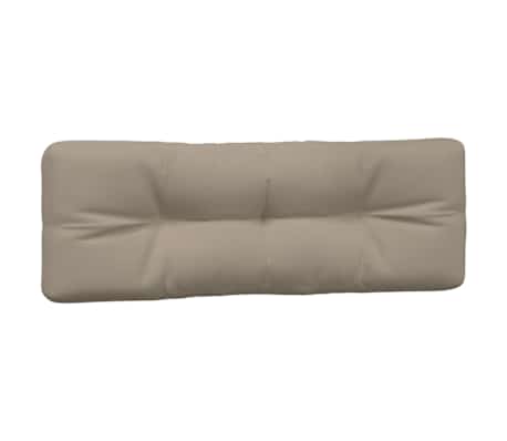 vidaXL Palettenkissen 5-tlg. Taupe Stoff