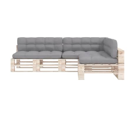 vidaXL Coussins de canap&eacute; palette lot de 7 Gris