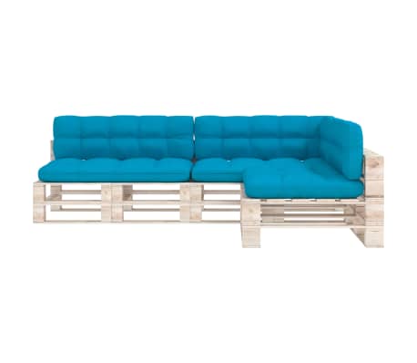 vidaXL Palettensofa-Auflagen 7 Stk. Blau