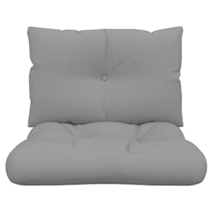 Podušky na palety 2 ks šedé textil - obrázek 4