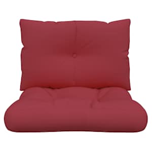 Podušky na palety 2 ks vínové textil - obrázek 4