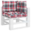 Arredo Giardino Patio Set 2 Cuscini Per Pallet VidaXL - Bianco Crema In Tessuto Oxford Impermeabile Decorazione Casa - 4