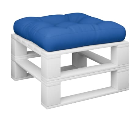 vidaXL Cuscino per Pallet Blu Reale in Tessuto