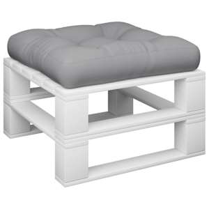 vidaXL Μαξιλάρι Παλέτας Γκρι 58 x 58 x 10 εκ. από Ύφασμα