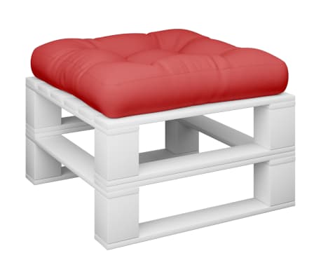 vidaXL Pallet Cushion Red 22.8"x22.8"x3.9" Fabric