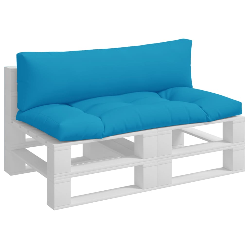 

vidaXL Bankkussens pallet 2 st blauw