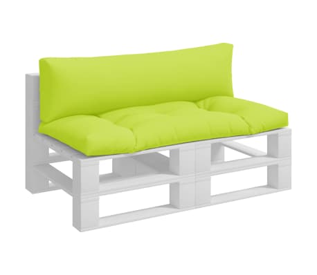 vidaXL Cuscini per Divani in Pallet 2 pz Verde Intenso in Tessuto