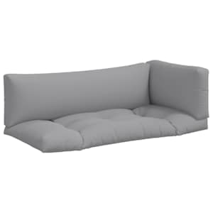 Podušky na palety 3 ks šedé textil - obrázek 2