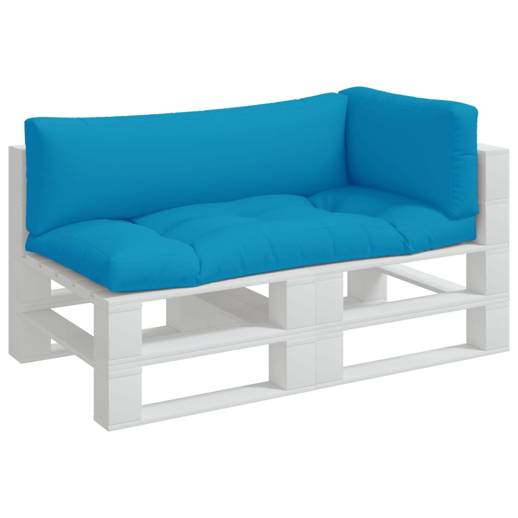 

vidaXL Bankkussens pallet 3 st blauw