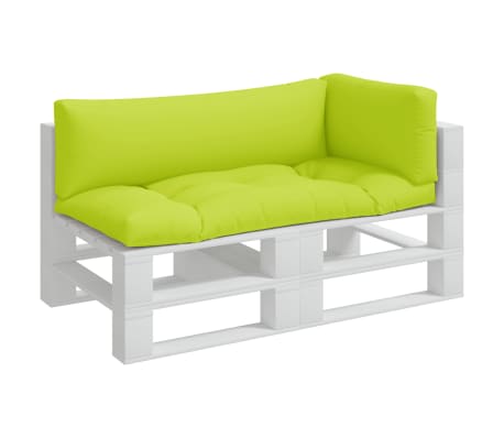 vidaXL Cuscini per Pallet 3 pz Verde Intenso in Tessuto