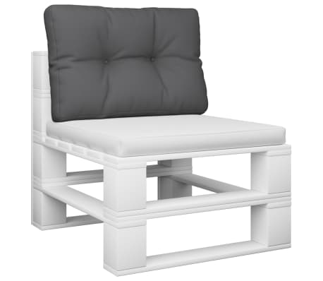 vidaXL Μαξιλάρι Παλέτας Ανθρακί 60 x 40 x 12 εκ. Υφασμάτινο