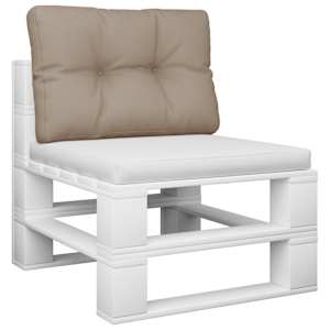 Poduška na palety taupe 60 x 40 x 12 cm textil - obrázek 3