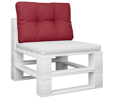 vidaXL Μαξιλάρι Παλέτας Μπορτντό 60 x 40 x 12 εκ. Υφασμάτινο