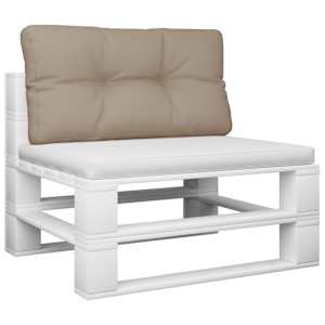 vidaXL Pallet Cushion Taupe 80x40x12 cm Fabric