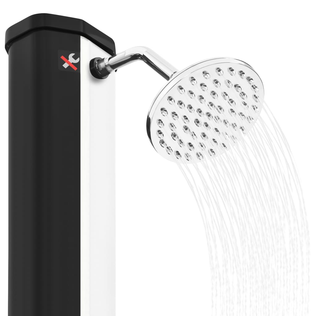vidaXL Outdoor Solar Shower with Shower Head and Faucet 35 L Showering Stand 