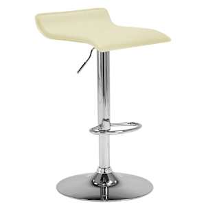 vidaXL Baro taburetės, 2vnt., kreminės spalvos, dirbtinė oda