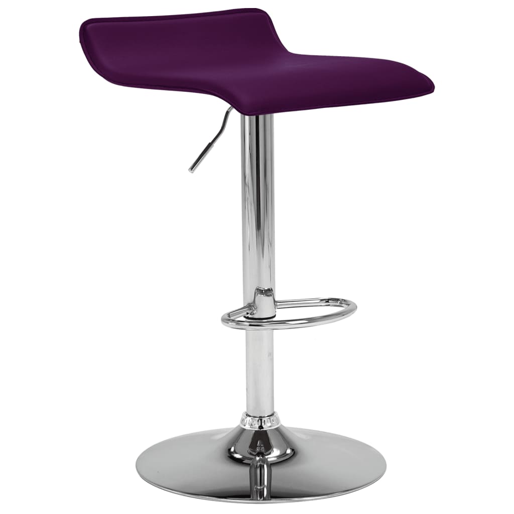 vidaXL Barski stolčki 2 kosa vijolično umetno usnje