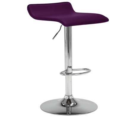 vidaXL Tabourets de bar 2 pcs Violet Similicuir