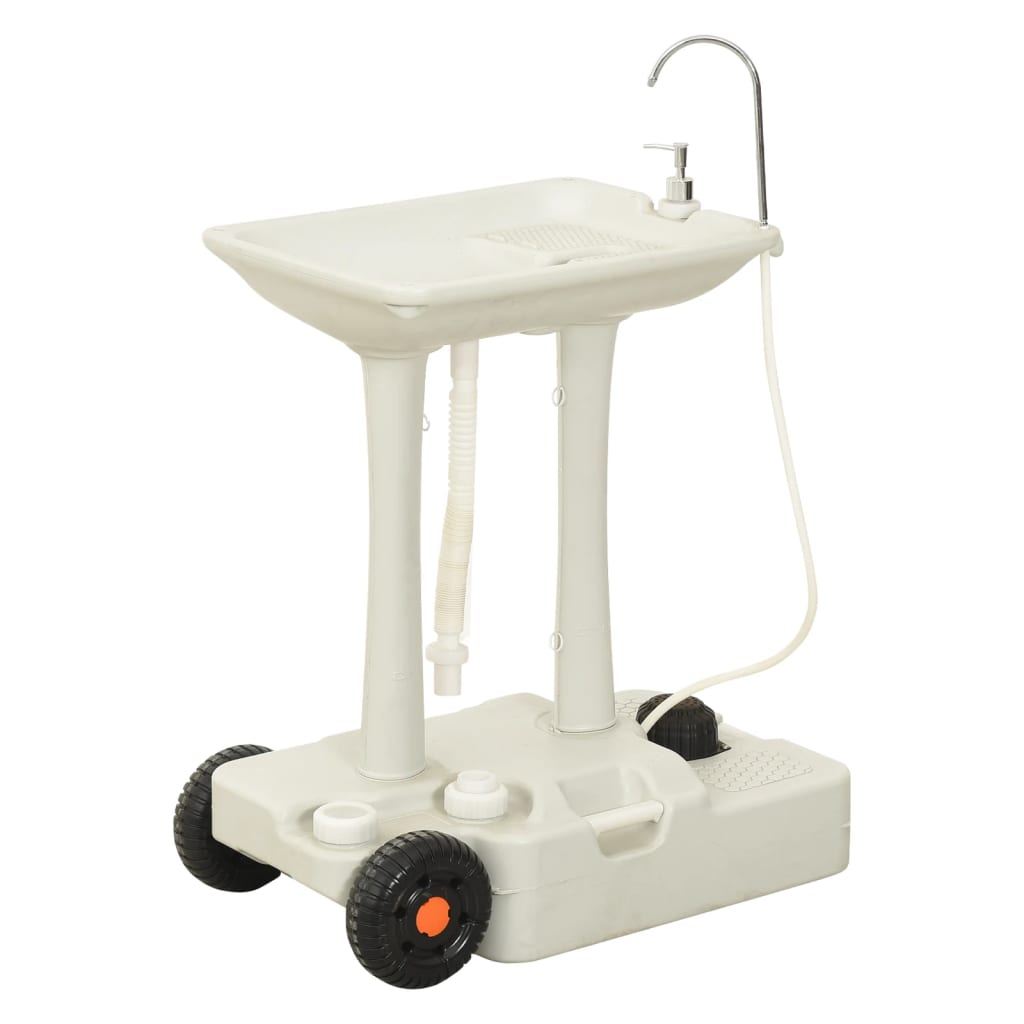 vidaXL Lavoar portabil pentru camping cu dozator 35 L