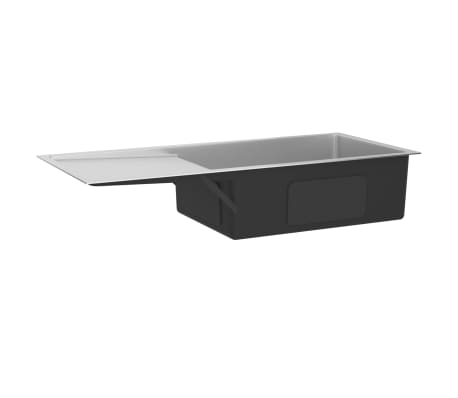 vidaXL Handmade Kitchen Sink Stainless Steel