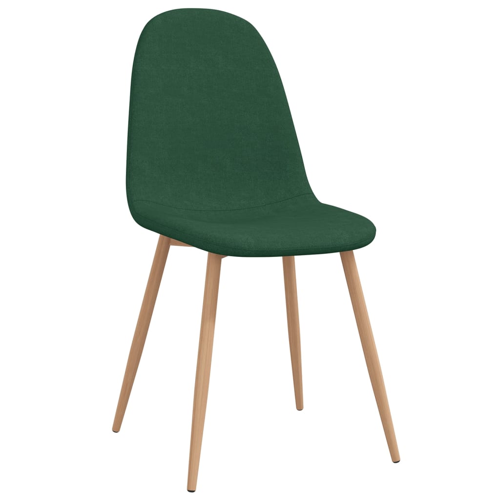 

vidaXL Eetkamerstoelen 2 st stof groen