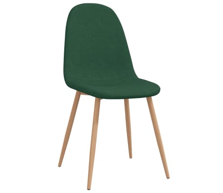 vidaXL Otočné jídelní židle 2 ks zelené textil
