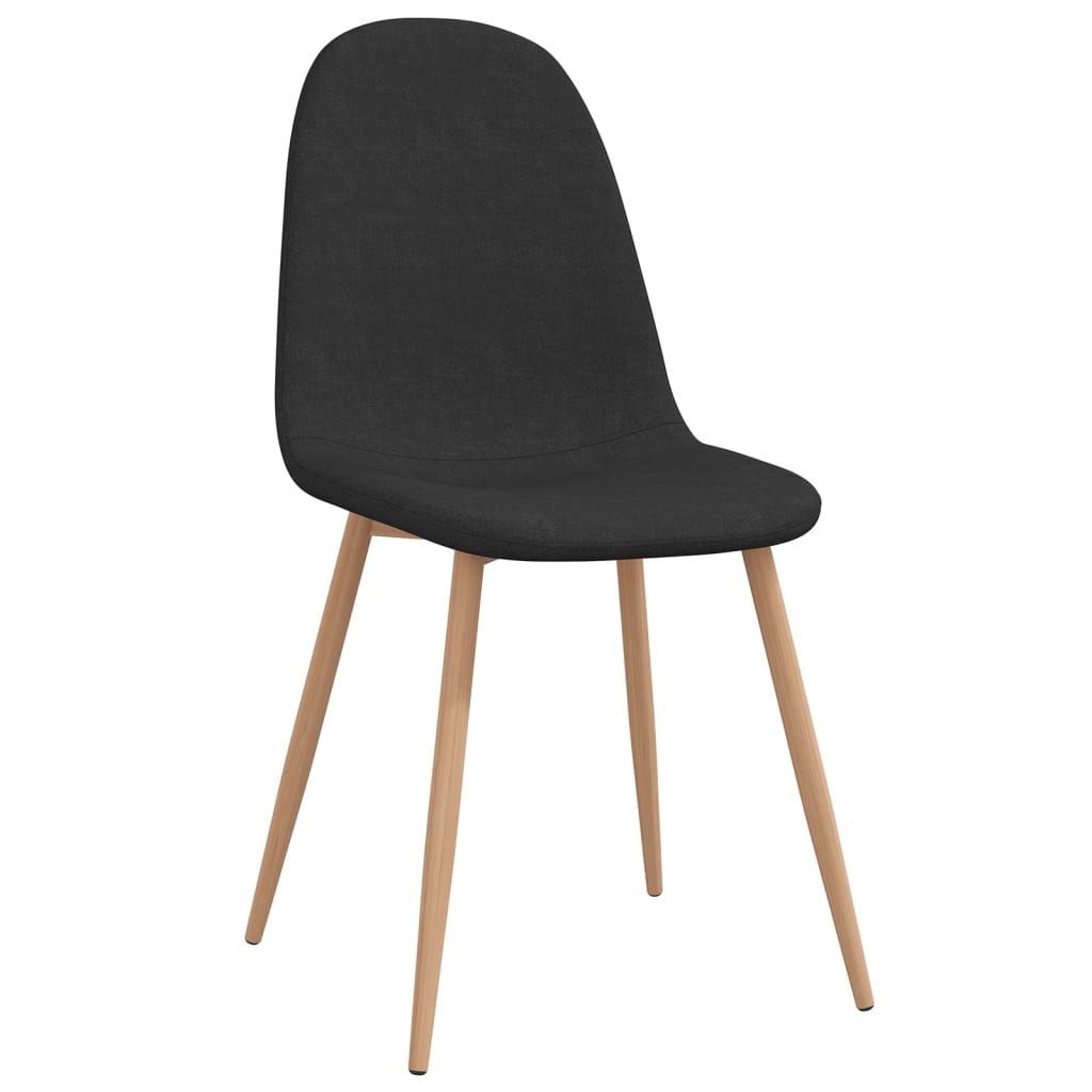 

vidaXL Eetkamerstoelen 2 st stof zwart