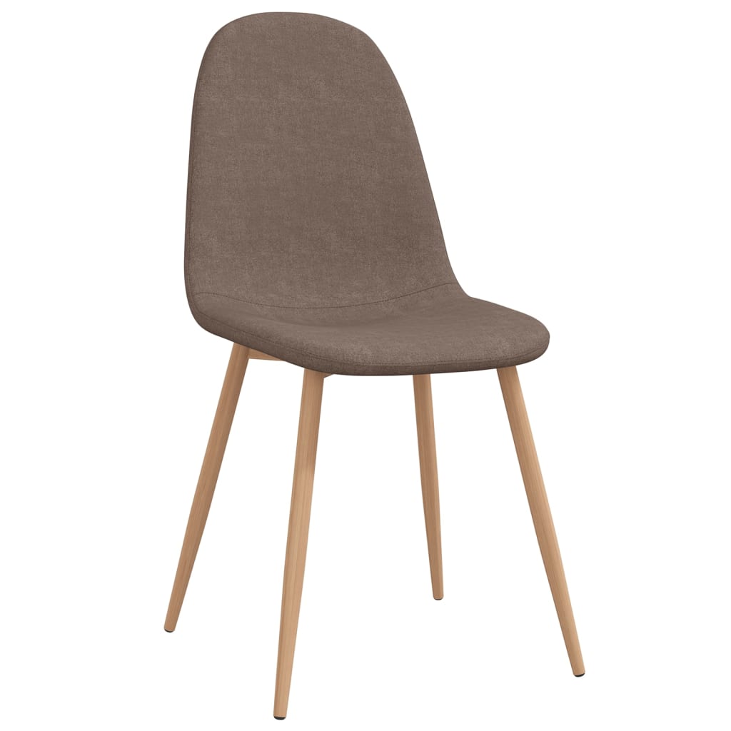 

vidaXL Eetkamerstoelen 2 st stof taupe