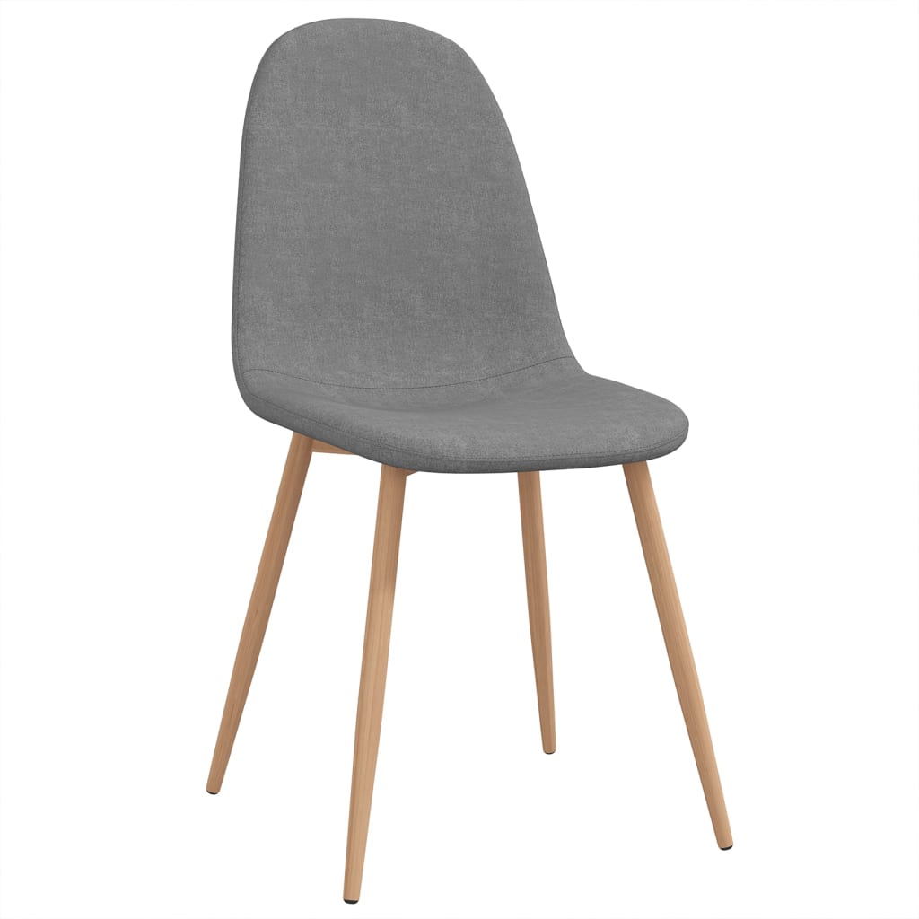 

vidaXL Eetkamerstoelen 4 st stof lichtgrijs