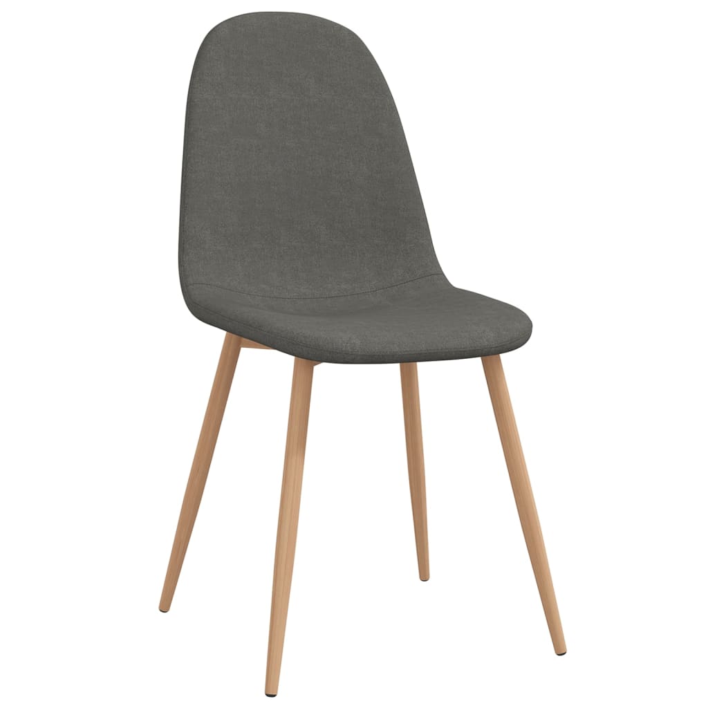 

vidaXL Eetkamerstoelen 4 st stof donkergrijs