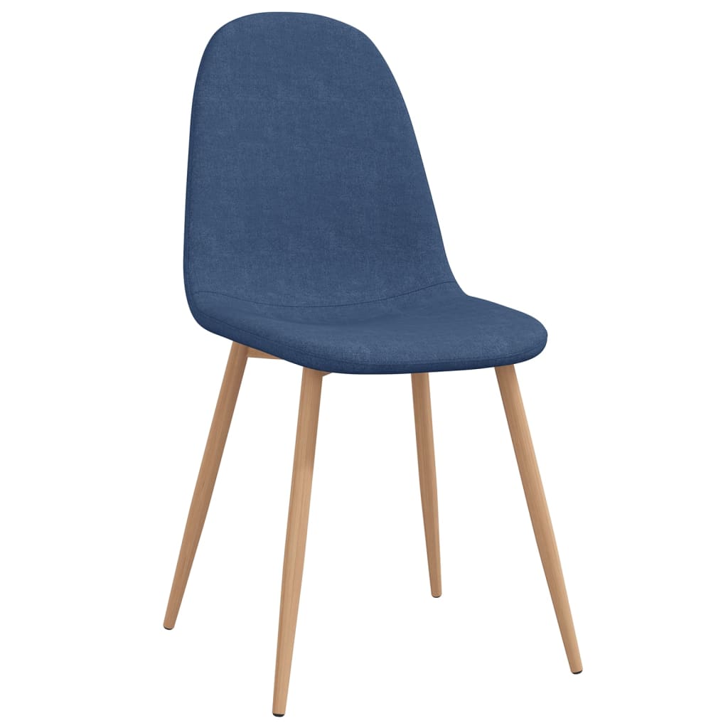

vidaXL Eetkamerstoelen 4 st stof blauw