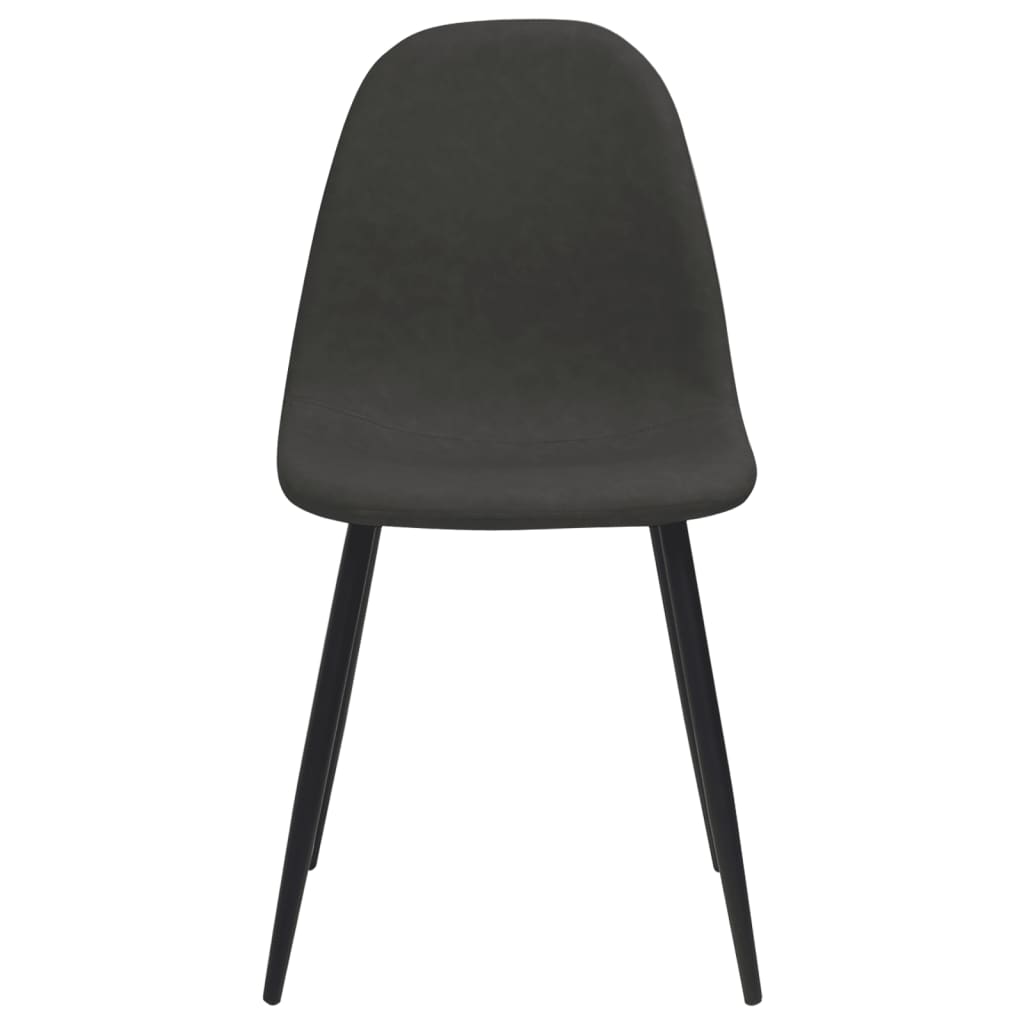 

vidaXL Eetkamerstoelen 2 st 45x54,5x87 cm kunstleer zwart