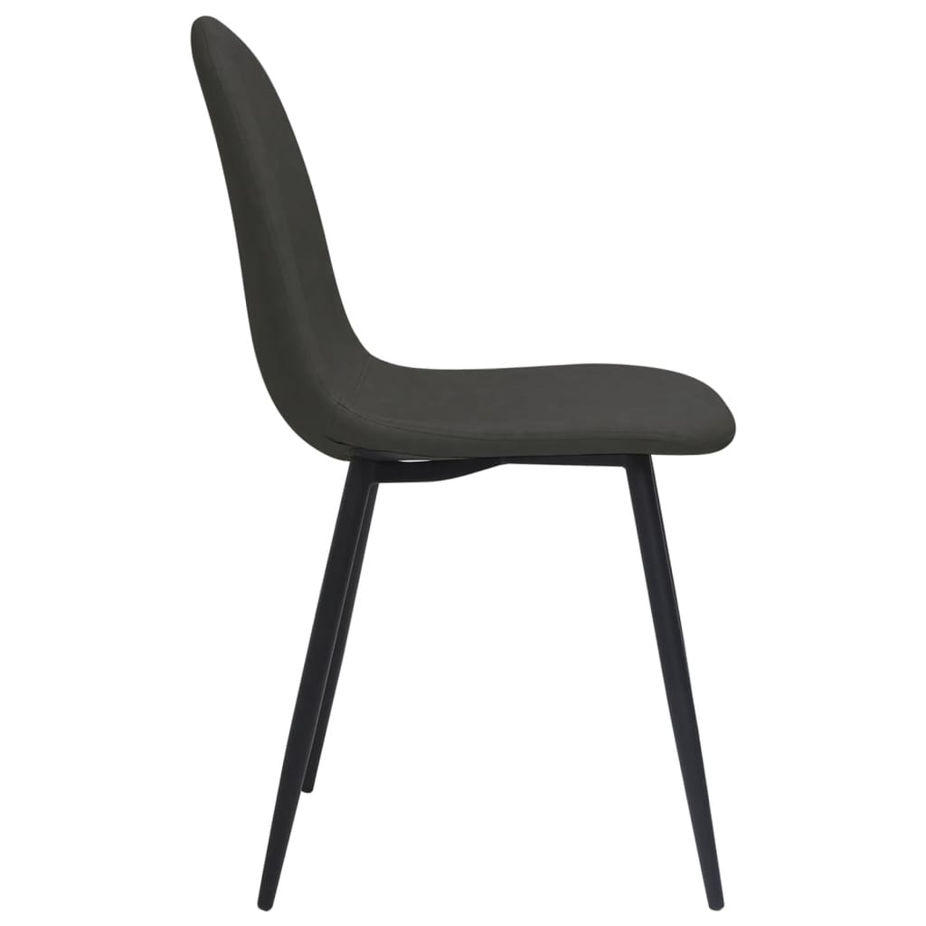 Jídelní židle 4 ks 45 x 54,5 x 87 černé umělá kůže