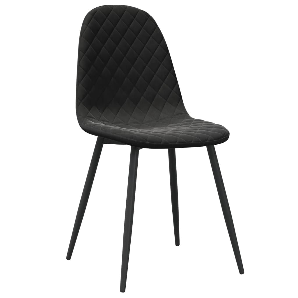 

vidaXL Eetkamerstoelen 4 st fluweel zwart