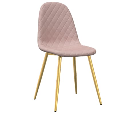 vidaXL spisebordsstole 2 stk. fl&oslash;jl lyser&oslash;d