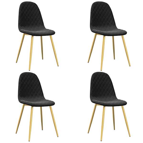 vidaXL s&ouml;&ouml;gitoolid 4 tk, must, samet
