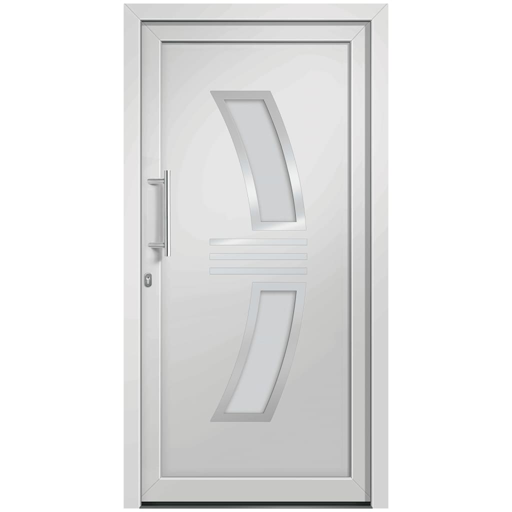 vidaXL Voordeur 98x208 cm wit afbeelding