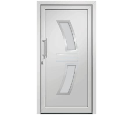 vidaXL Porte d'entr&eacute;e Blanc 98x208 cm