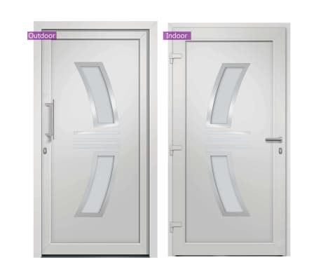 vidaXL Voordeur 108x208 cm wit