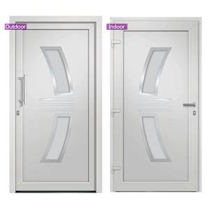 vidaXL Voordeur 108x208 cm wit
