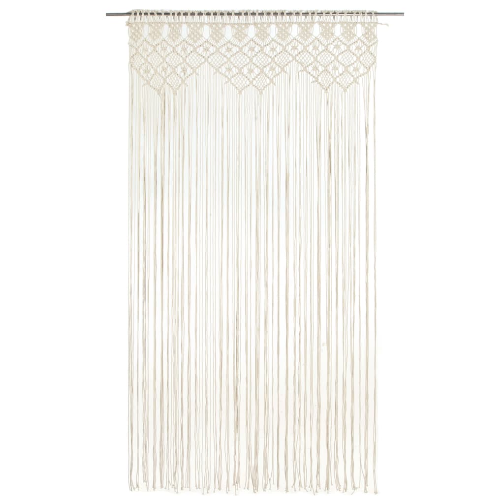 vidaXL Perdea macrame, 140 x 240 cm, bumbac