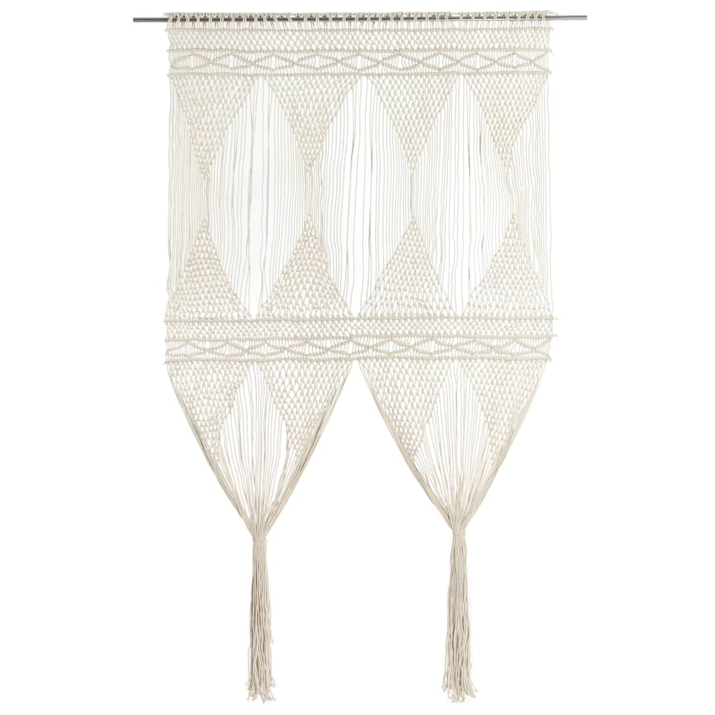vidaXL Perdea macrame, 140 x 240 cm, bumbac