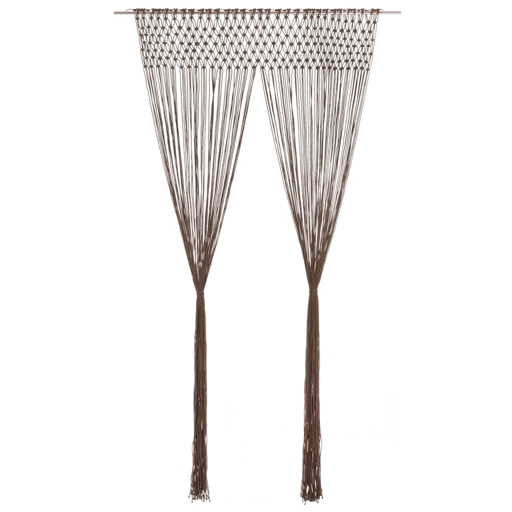vidaXL Macramé závěs taupe 140 x 240 cm bavlna