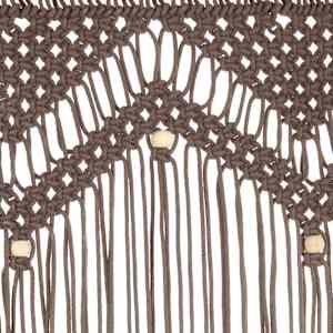 Macramé závěs taupe 140 x 240 cm bavlna - obrázek 5