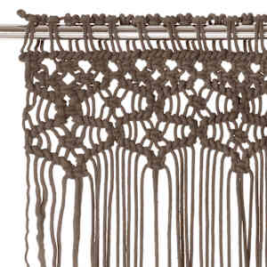 Macramé závěs taupe 140 x 240 cm bavlna - obrázek 3