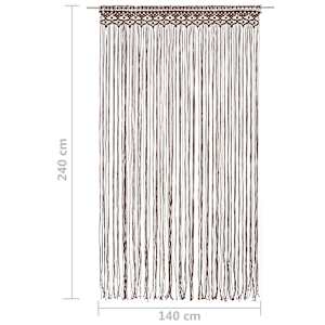 Macramé závěs taupe 140 x 240 cm bavlna - obrázek 5