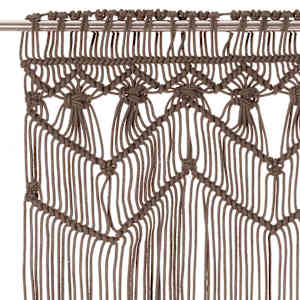 Macramé závěs taupe 140 x 240 cm bavlna - obrázek 3