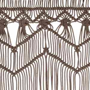 Macramé závěs taupe 140 x 240 cm bavlna - obrázek 4
